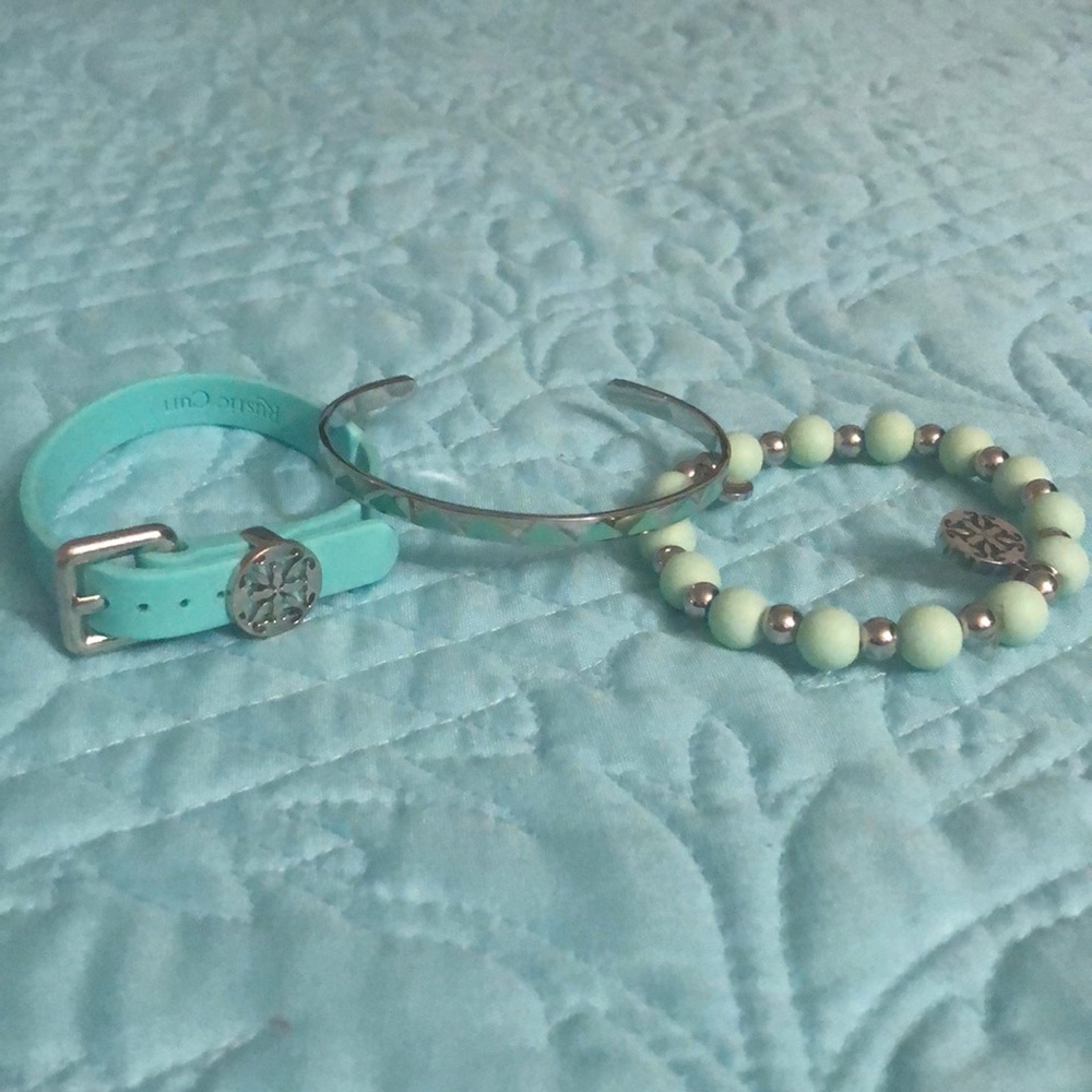 Three Rustic Cuff Bracelets